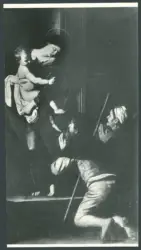 Roma - S. Agostino - Caravaggio. Madonna dei Pellegrini