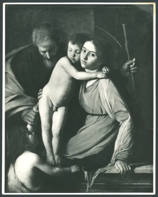Merisi Michelangelo (Caravaggio) - sec. XVI - Sacra Famiglia con san Giovannino