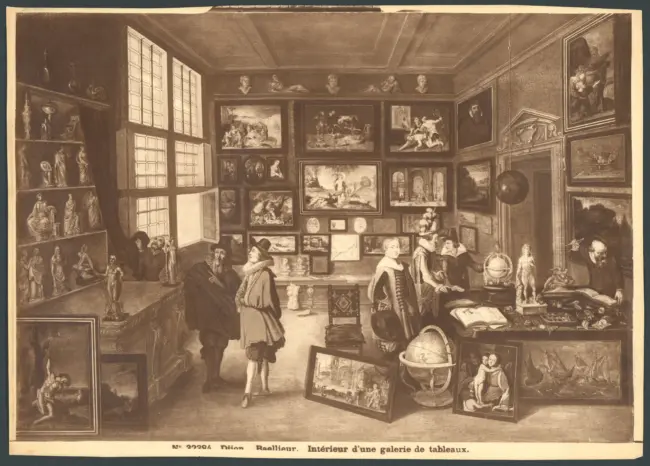 Dijon. Baellieur. Intérieur d'une galerie de tableaux.