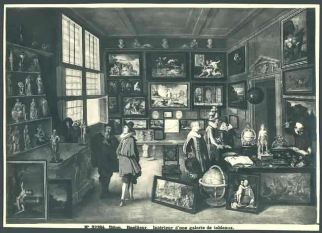 Dijon. Baellieur. Intérieur d'une galerie de tableaux.