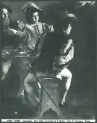 Roma - Caravaggio - Part. della conversione di S. Matteo
