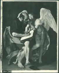 Merisi Michelangelo (Caravaggio) - sec. XVI - San Matteo Evangelista e l'angelo