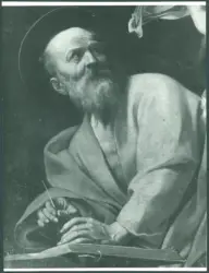 Roma - S. Luigi dei Francesi. Caravaggio. Vocazione di S. Matteo. Dettaglio