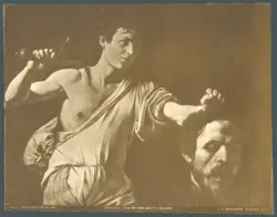 Wien Gemaldegalerie No. 485. Caravaggio, David mit Dem Haupte Goliaths.
