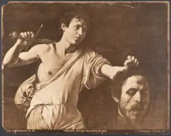 Wien Gemaldegalerie No. 485. Caravaggio, David mit Dem Haupte Goliaths.