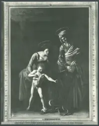 Roma. Galleria Borghese. la Vergine col Figlio e S. Anna; Caravaggio.