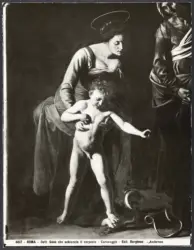 Roma - Dett. Gesù che schiaccia il serpente - Caravaggio - Galleria Borghese