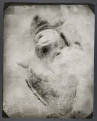 Uomo con canestro di frutta