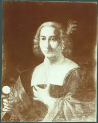 Ritratto di donna con fiore