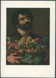 Finson Louis - (?) - sec. XVII - Uomo con canestro di frutta