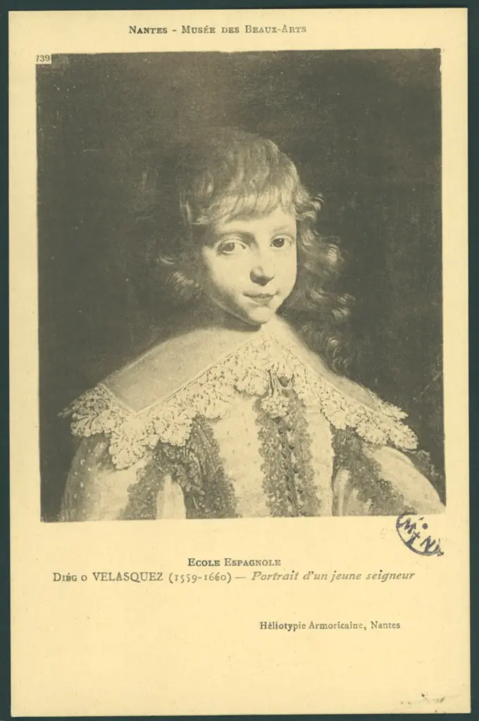 Ecole Espagnole. Diégo Velasquez (1559-1660) - Portrait d'un jeune seigneur
