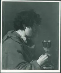 Figura maschile con calice