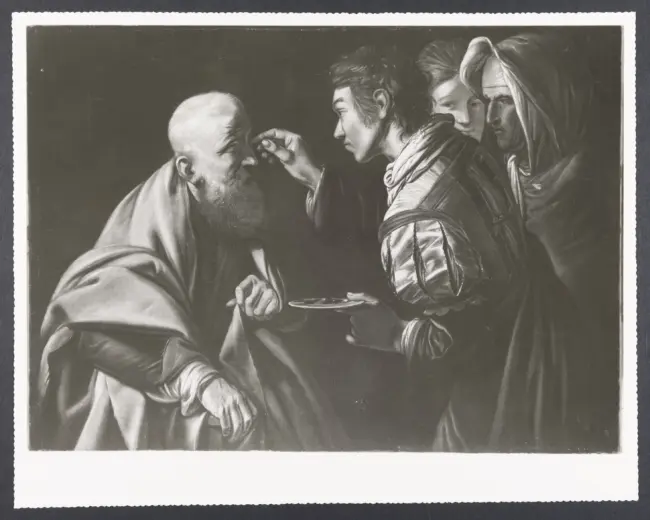 Tobia ridona la vista al padre