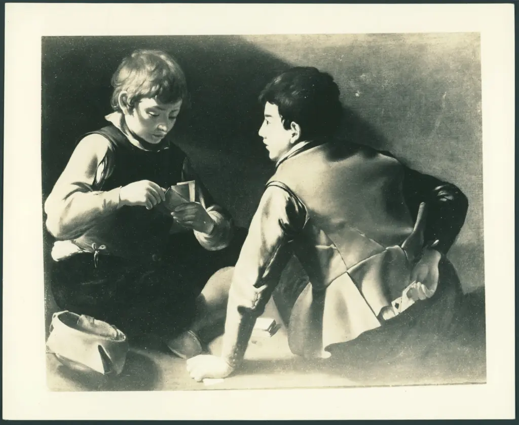 French School, 17th century (formerly attributed to Caravaggio). Card Players. 1929.353