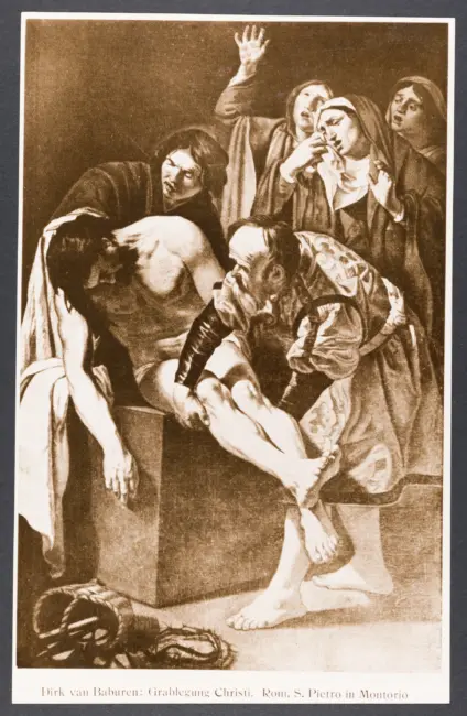 Dirk van Baburen: Grablegung Christi. Rom, S. Pietro in Montorio