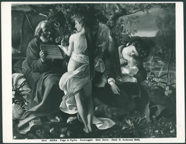 Roma - Fuga in Egitto - Caravaggio - Gall. Doria