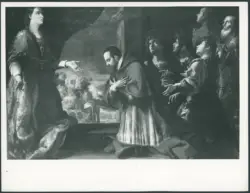 Santa Cecilia con il cardinale Paolo Emilio Sfrondato orante e i santi Valeriano, Massimo, Tiburzio, Lucio Papa e Urbano Papa