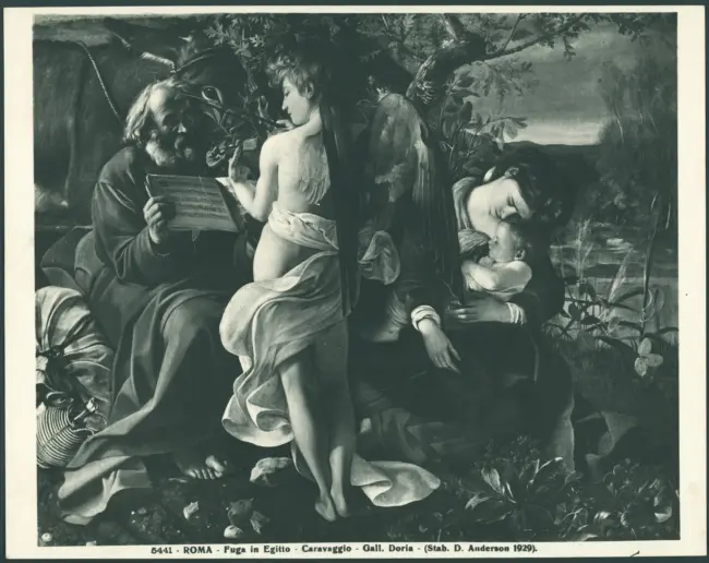 Roma - Fuga in Egitto - Caravaggio - Gall. Doria