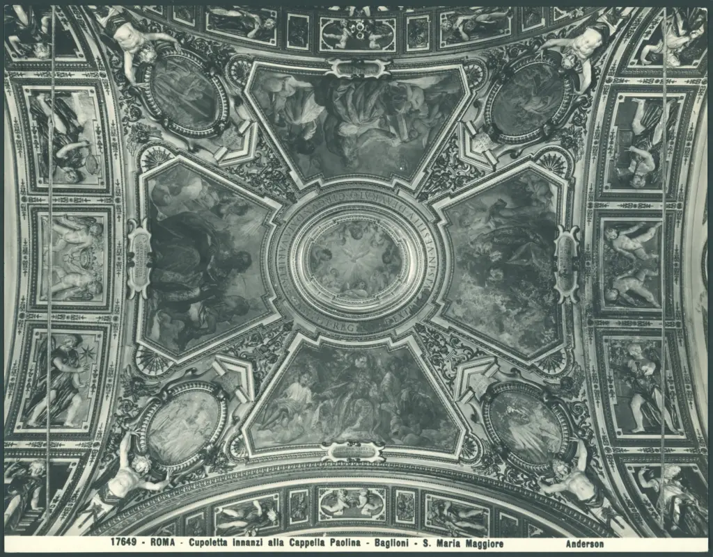Roma - Cupoletta innanzi alla Cappella Paolini - Baglioni - S. Maria Maggiore