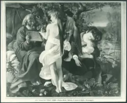 Roma - Palazzo Doria - Galleria. Il riposo in Egitto. (Caravaggio).