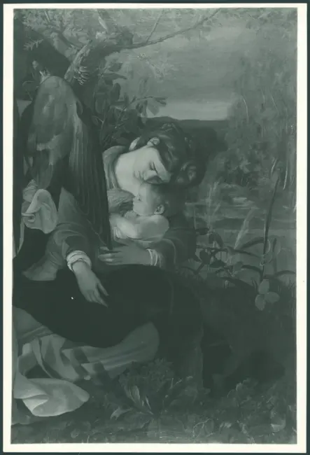 Merisi Michelangelo (Caravaggio) - sec. XVI - Riposo nella fuga in Egitto