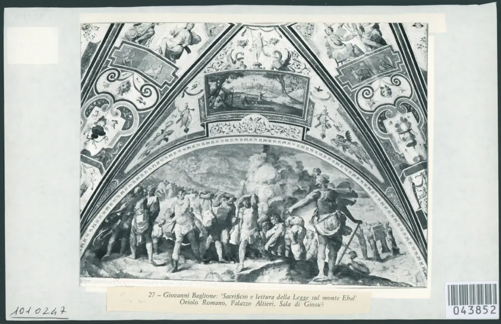 Sacrificio e lettura della Legge sul monte Ebal