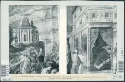 49 a, b - Giovanni Baglione: 'Prodigio della morte del canonico Raymond Diocrès' (part.); 'Fondazione della Certosa' (part.). Napoli, Certosa di San Martino