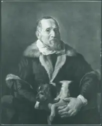 Ritratto di vecchio con cane