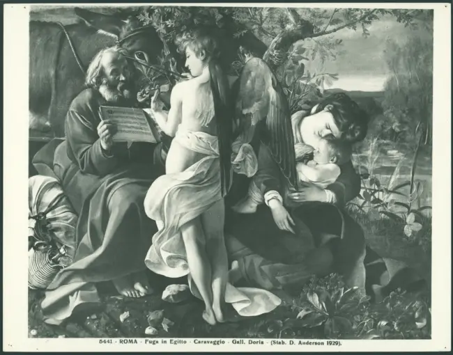 Roma - Fuga in Egitto - Caravaggio - Gall. Doria