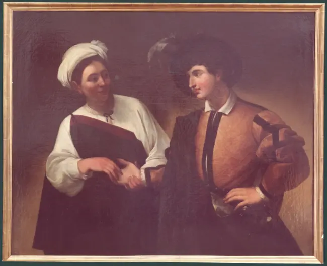 Zingara che legge la mano