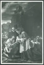 Borgianni Orazio  - sec. XVII - San Carlo Borromeo visita gli appestati