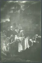 Borgianni Orazio  - sec. XVII - San Carlo Borromeo visita gli appestati