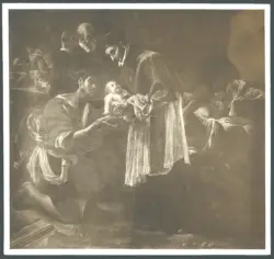 Borgianni Orazio  - sec. XVII - San Carlo Borromeo visita gli appestati