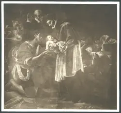 Borgianni Orazio  - sec. XVII - San Carlo Borromeo visita gli appestati