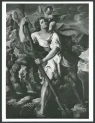 San Cristoforo guada il fiume con Gesù Bambino sulle spalle