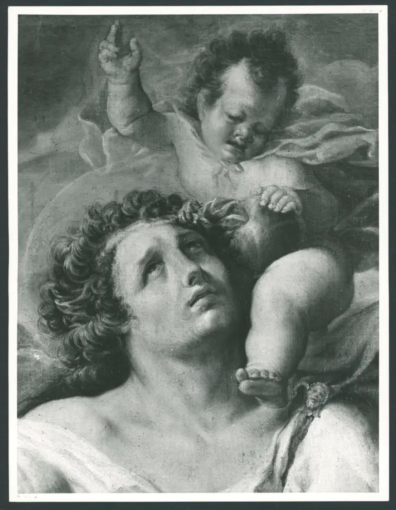 Borgianni Orazio  - sec. XVII - San Cristoforo guada il fiume con Gesù Bambino sulle spalle