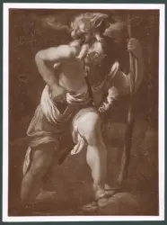 San Cristoforo guada il fiume con Gesù Bambino sulle spalle