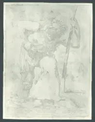 San Cristoforo guada il fiume con Gesù Bambino sulle spalle