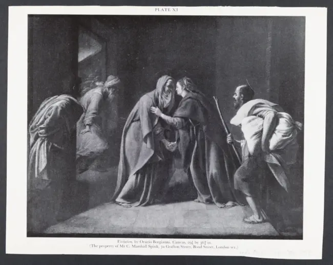 Visitation, by Orazio Borgianni. (The property of Mr. C. Marshall Spink, 7a Grafton Street, Bond Street, London WI.)