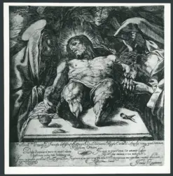 Borgianni Orazio  - inventore/ incisore - sec. XVII - Compianto sul Cristo morto