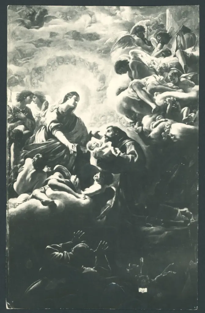 Borgianni Orazio  - sec. XVII - Visione di san Francesco d'Assisi