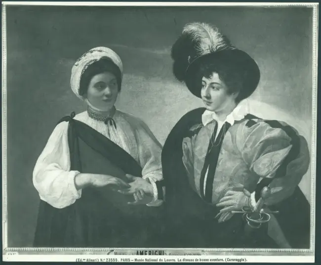 Paris - Musée National du Louvre. La diseuse de bonne aventure. (Caravaggio).