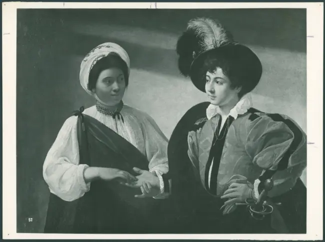 Merisi Michelangelo (Caravaggio) - sec. XVI - Zingara che legge la mano