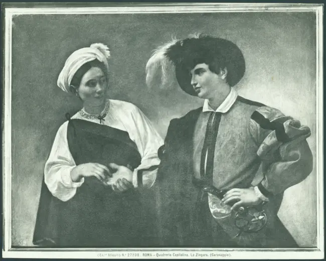 Roma - Quadreria Capitolina. La Zingara. (Caravaggio).