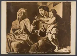 Wien Gemäldegalerie. No. 486. Caravaggio, Maria mit Kind und der Hl. Anna