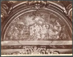 Napoli - Chiesa della Certosa di S. Martino. Seconda Cappella a Sinistra. Lunetta con un Miracolo di S. Gennaro. (M. Stanzioni).
