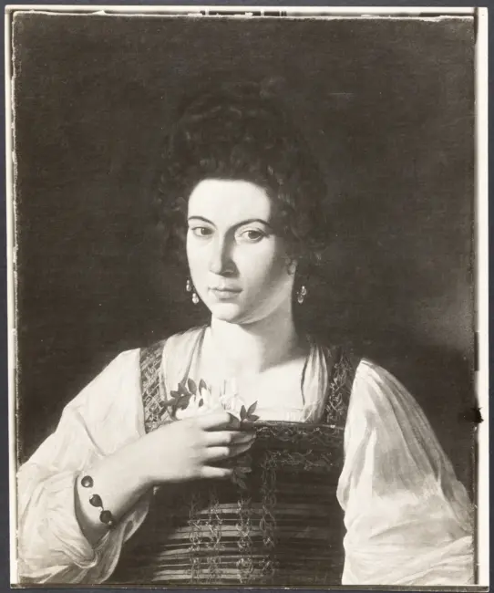 Merisi Michelangelo (Caravaggio) - sec. XVI - Ritratto della cortigiana Fillide Melandroni