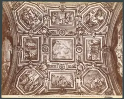 Napoli - Chiesa della Certosa di S. Martino. Terza Cappella a Sinistra. La Volta con Storie della Vergine. (G. B. Caracciolo).