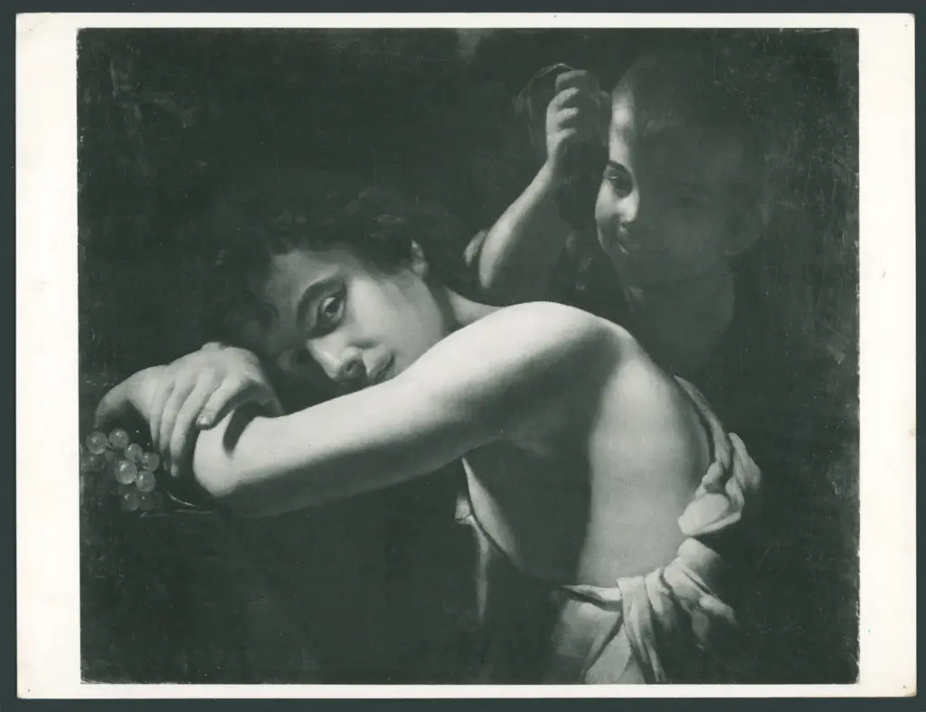 Caracciolo Giovanni Battista (Battistello) - sec. XVII - Due putti vendemmiatori