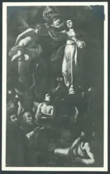 Caracciolo Giovanni Battista (Battistello) - sec. XVII - Immacolata Concezione con i santi Domenico e Francesco di Paola